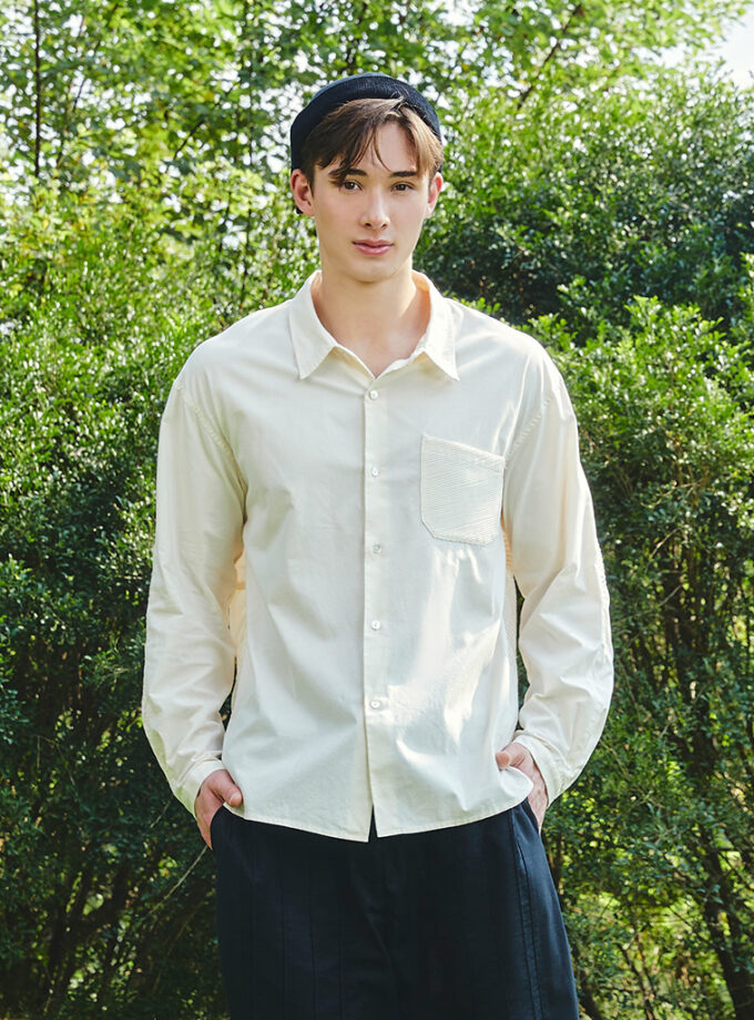AW25 Hybrid Structure Patch Shirt	BL-9250719