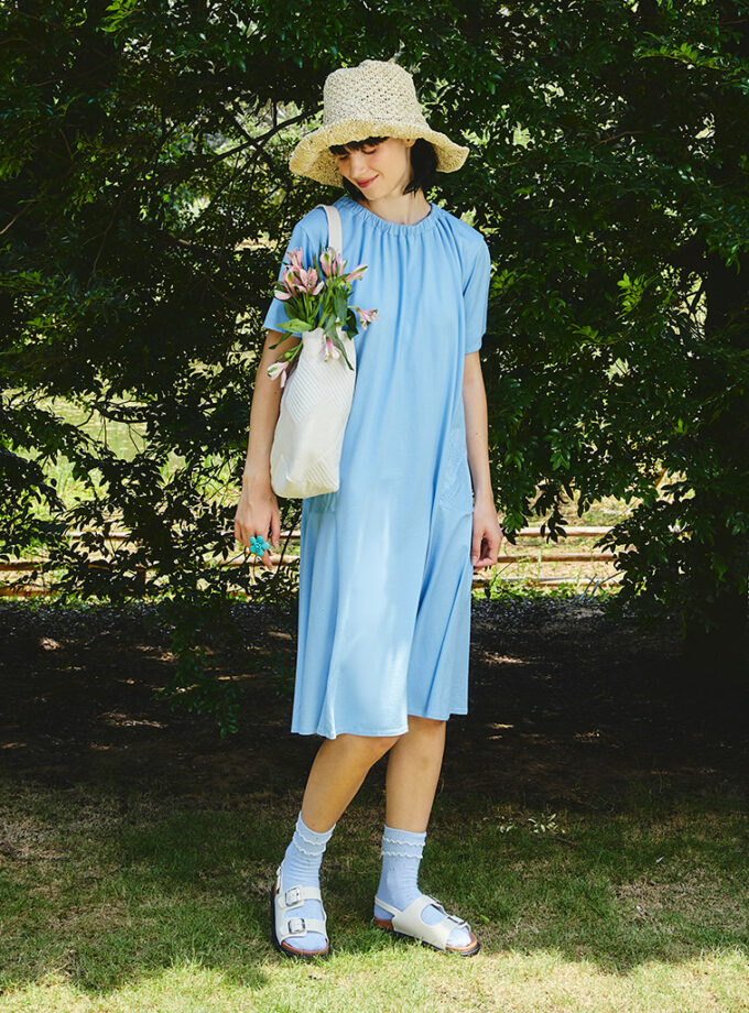 AW25 Patch Curve Jersey Dress DS-9251020